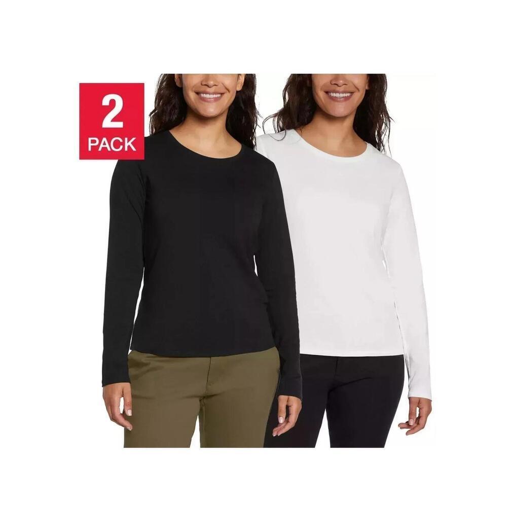 Banana Republic Womens Classic Crew Neck , Black/White, Size XL. BE